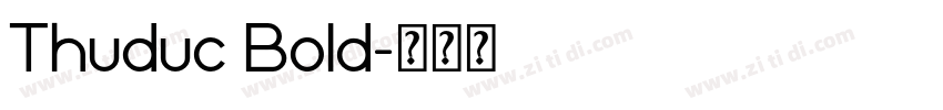 Thuduc Bold字体转换